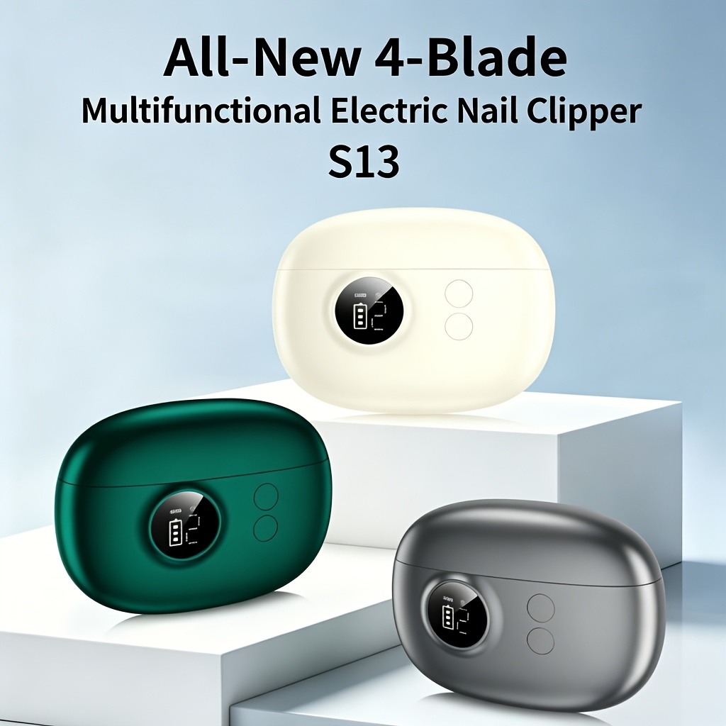 Electric Nail Clipper with HD Magnifier for Elderly