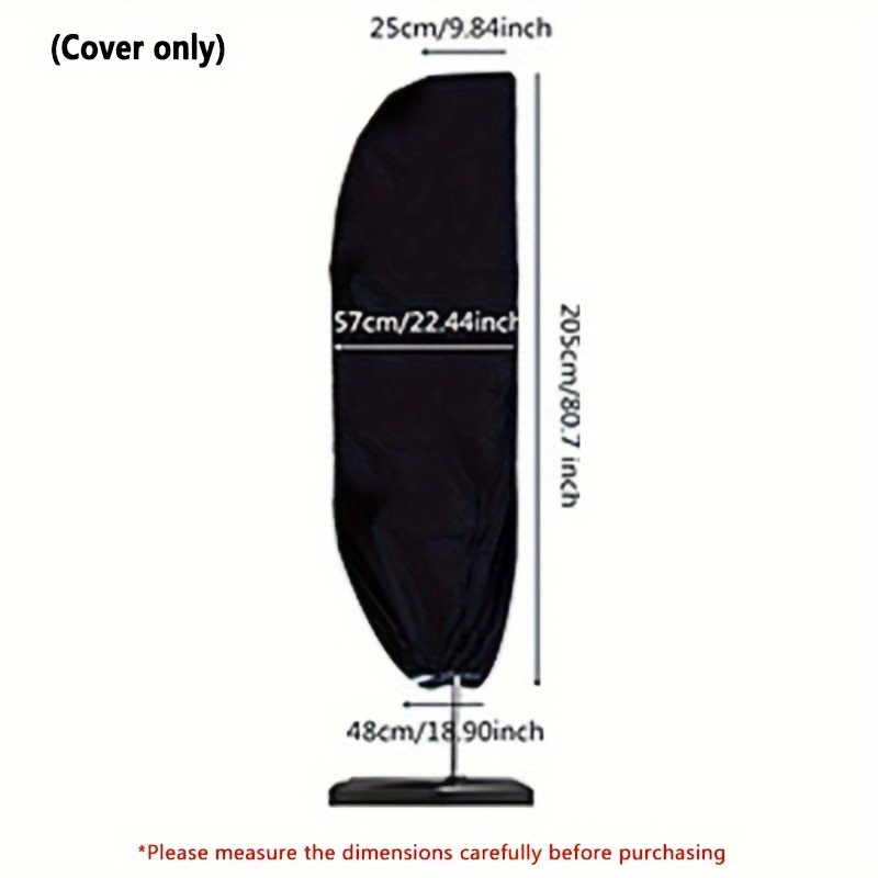 Image of 1pc Outdoor Umbrella Cover, Oxford Cloth Protective Courtyard Umbrella Cover, Cantilever Umbrella Cover, Cover