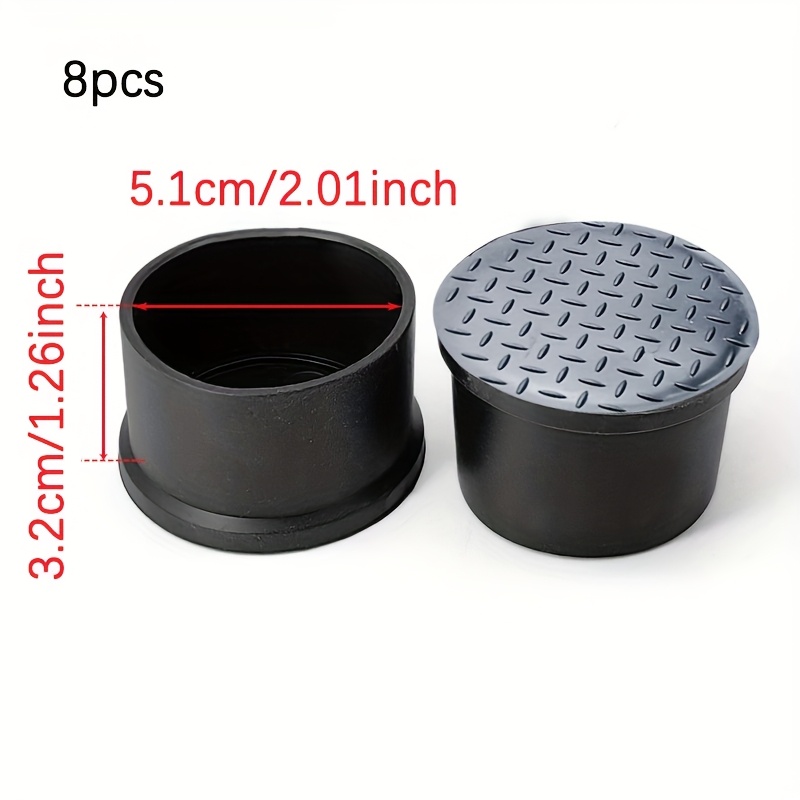 16 tappi di protezione per gabe della sedia, in silicone, piedini in