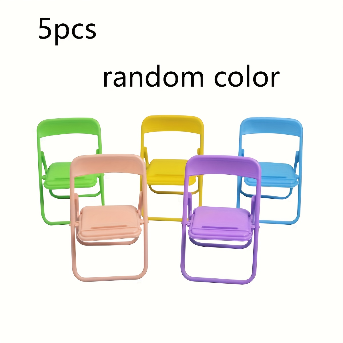 5-pcs Creative Mini Chair Phone Stand, Colors Random