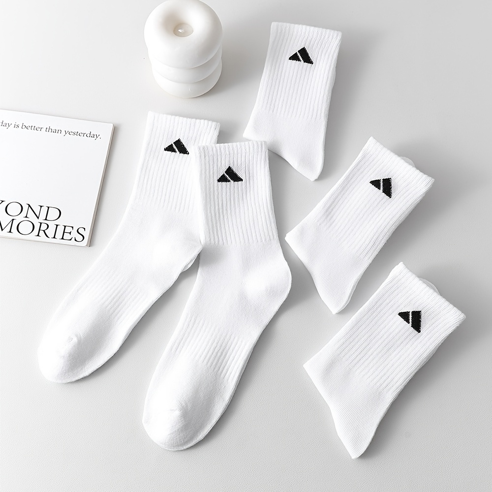 Calcetines Deportivos para Hombre y Mujer - Estilo Otoño/Invierno, 24pcs (12 Pares)/12pcs (6 Pares), Transpirables y Absorbentes, Diseñados para Comodidad y Transpirabilidad, y Blanco, Alta Calidad, Ajuste Cómodo, Ideales para Fitness, Diseño Clásico,Textura Suave,Tejido que absorbe la humedad