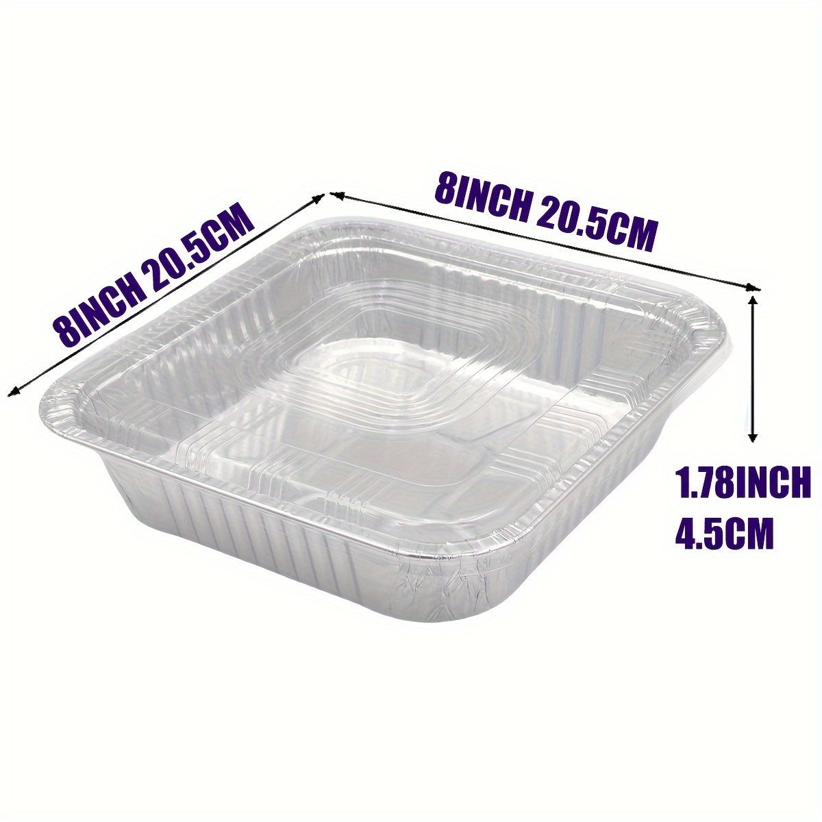 70 pack x square baking cake pans plastic dome lids Temu