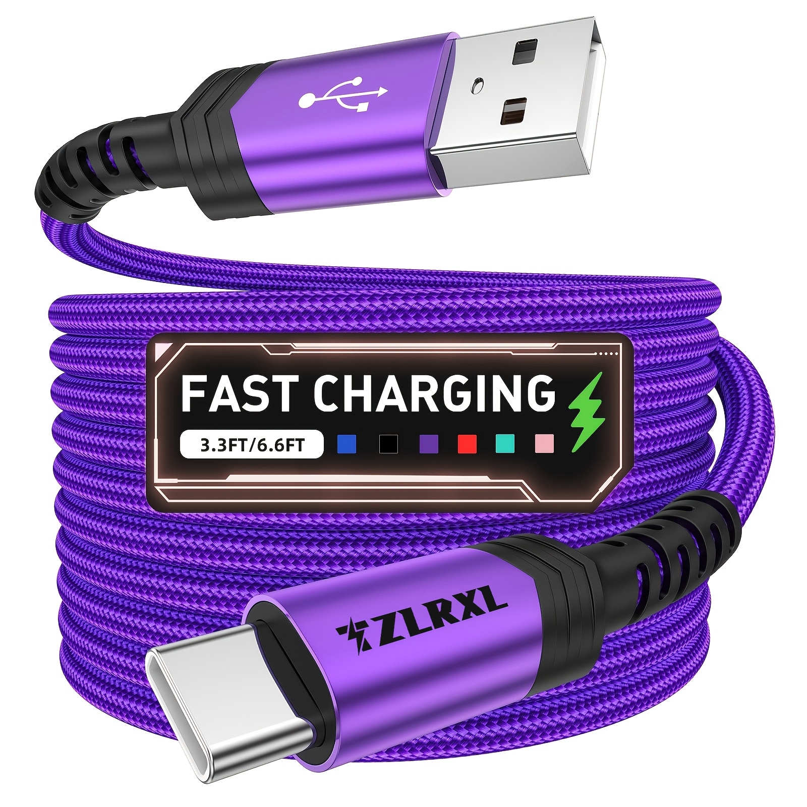 60w fast charging usb to type c cable high speed data sync for iphone 15 16 for   pro for ipad for samsung for xiaomi other devices