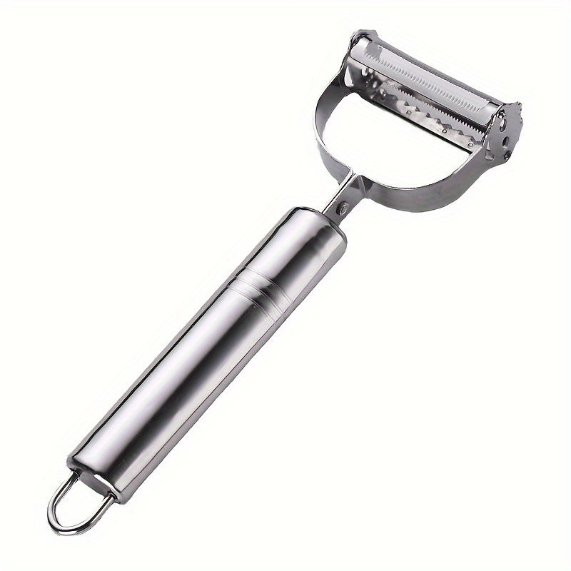 Rv Essential. 1pc Stainless Steel Fruit And Vegetable Peeler, Grater, Chopper, And Cutter - Easy-to-use Kitchen Tool For Peeling, Slicing, And Coring - Must-have Dorm Essential For