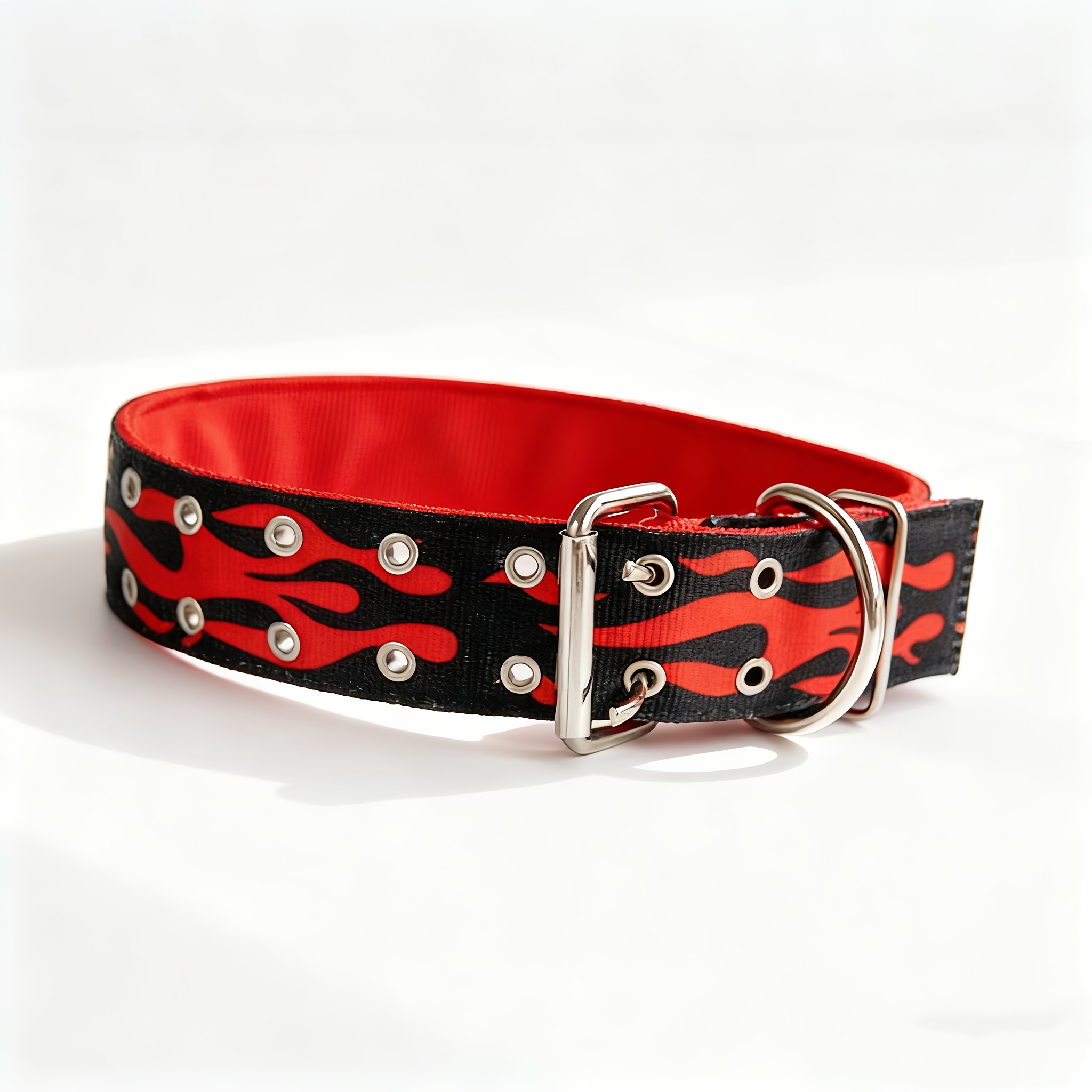 Durable 80.01 cm Flame Dog Collar for Large Dogs