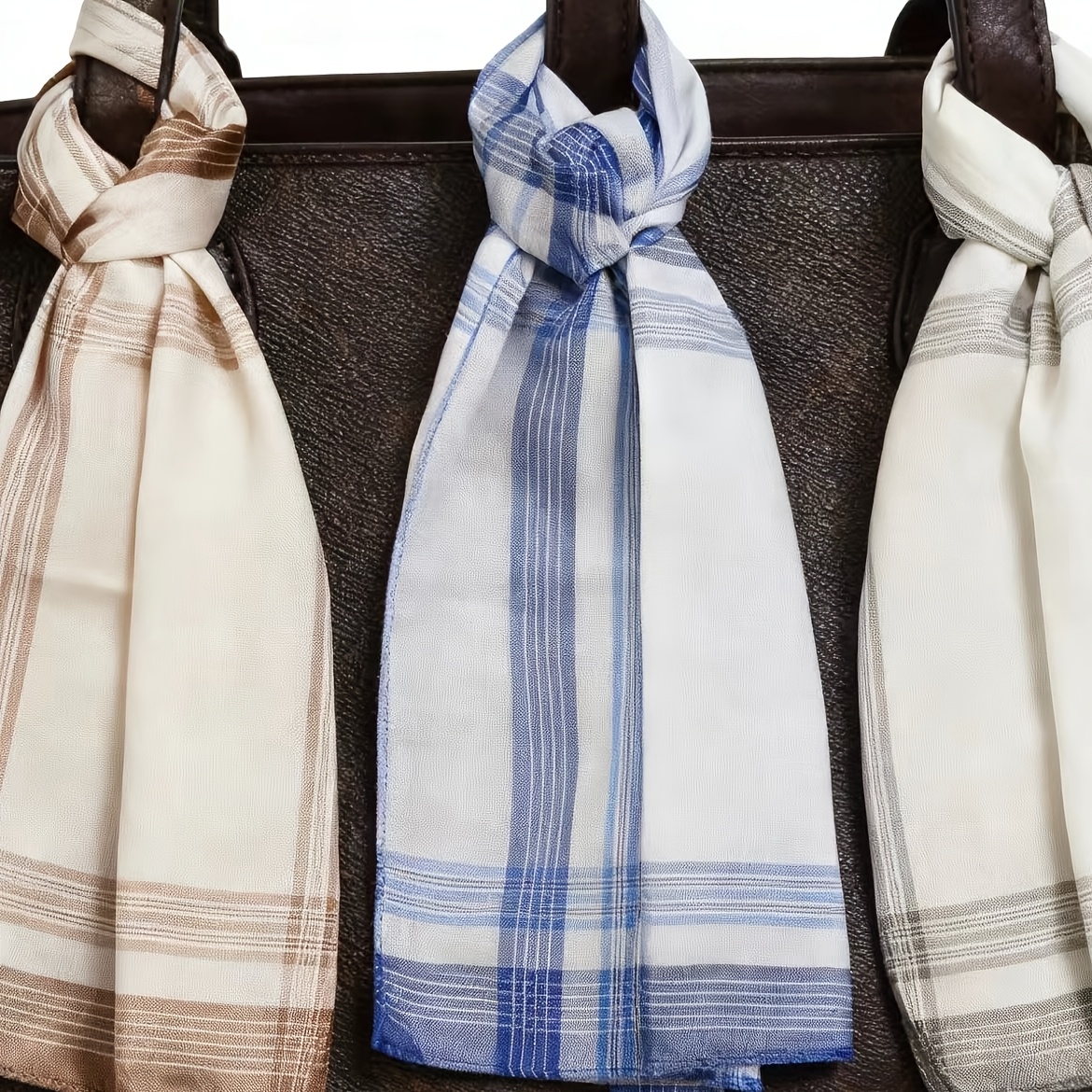 TEMU A Set Of 12 Pocket Handkerchiefs, Made Of Soft Fabric, For A