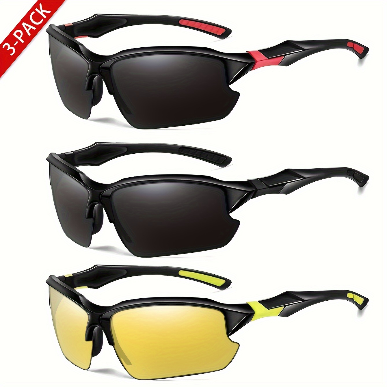 Square Polarized Sunglasses Men Women Cycling Skiing Sport Driving