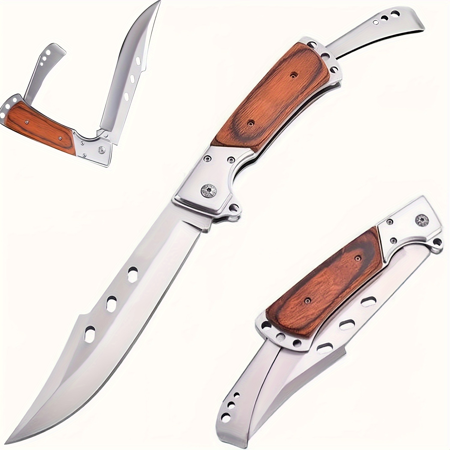 TEMU A Stainless Steel , Edc Knife, Sharp Knife, Suitable For , , Mountaineering, Knife