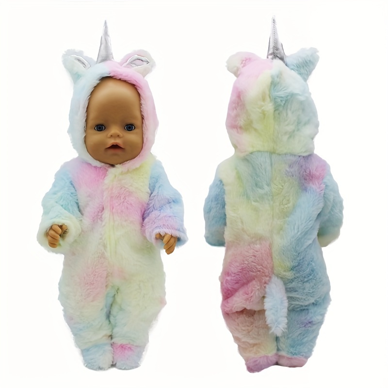 Plush Jumpsuit Doll Clothes Fit For 43cm/17inch Doll, Not Doll