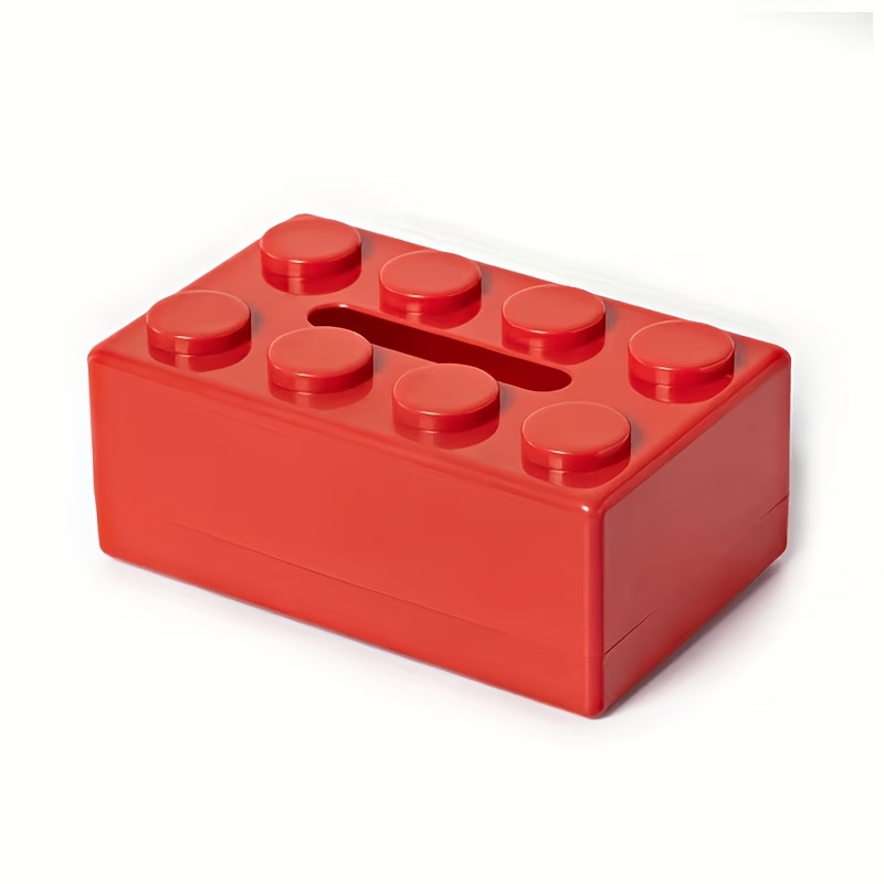 TEMU Boîte à mouchoirs style de construction, boîte de rangement multifonctionnelle en plastique, convient pour , de bain ou , , murale ou utilisée