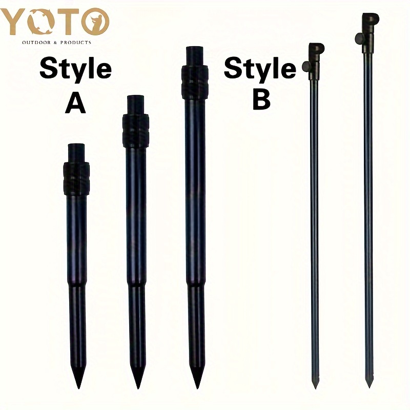 

Yoto 1pc Ground Inserted Fishing Rod Holder, Adjustable Fishing Pole Rack, Fishing Accessories