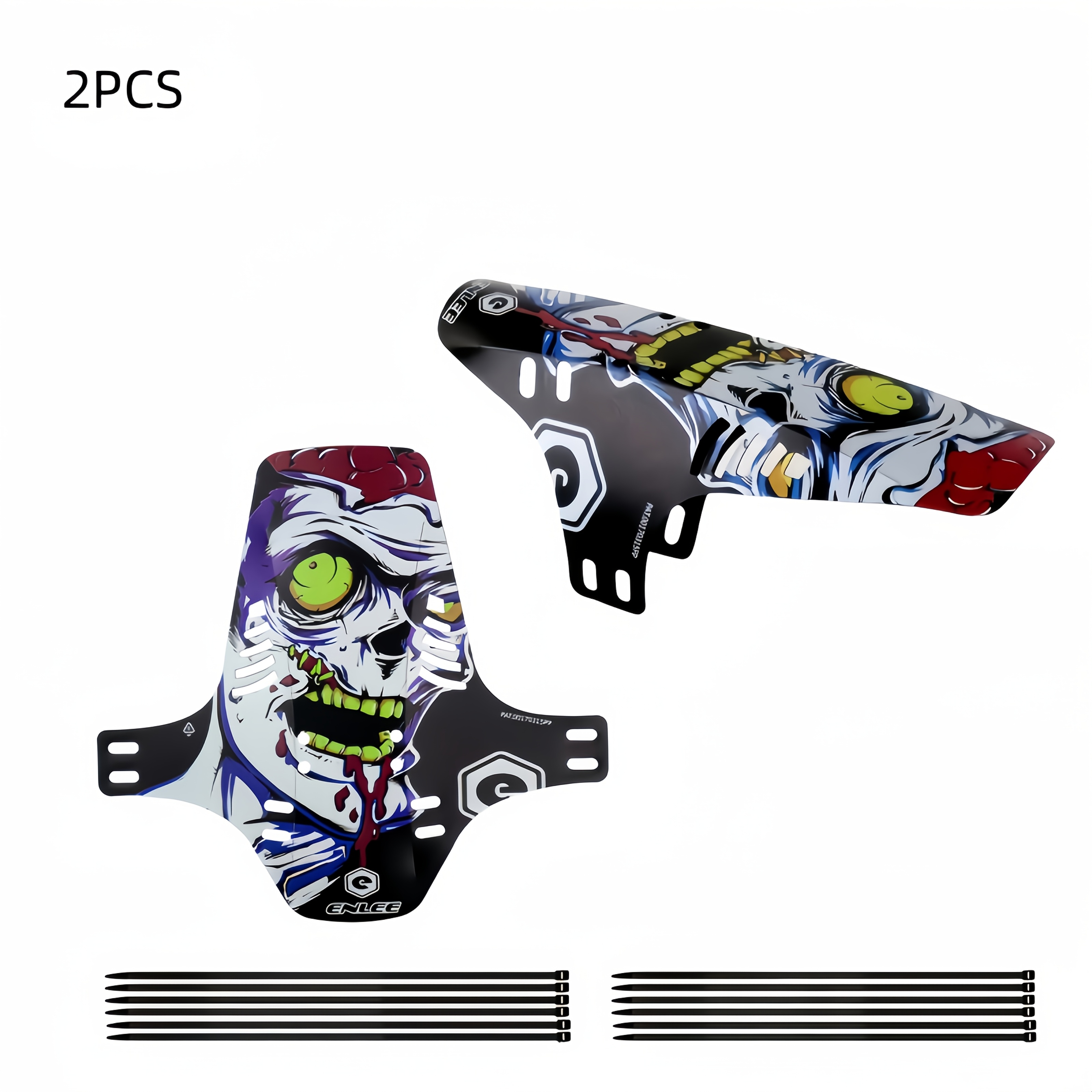 E-shop 2er-Set Fahrrad Schutzbleche Mountainbike Mini Regenschutz Gabel Schutz Schmutzschutz Schnellverschluss, Fahrradzubehör