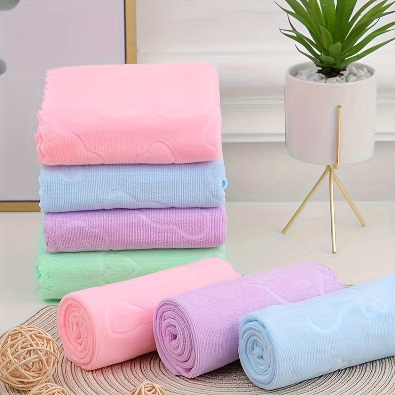 

5pcs Assorted Colors Soft Face Towels, 30x60cm/11.81x23.62inch, Modern Quick-dry Bath Towels, Durable And Non-deformable, Bathroom Accessories