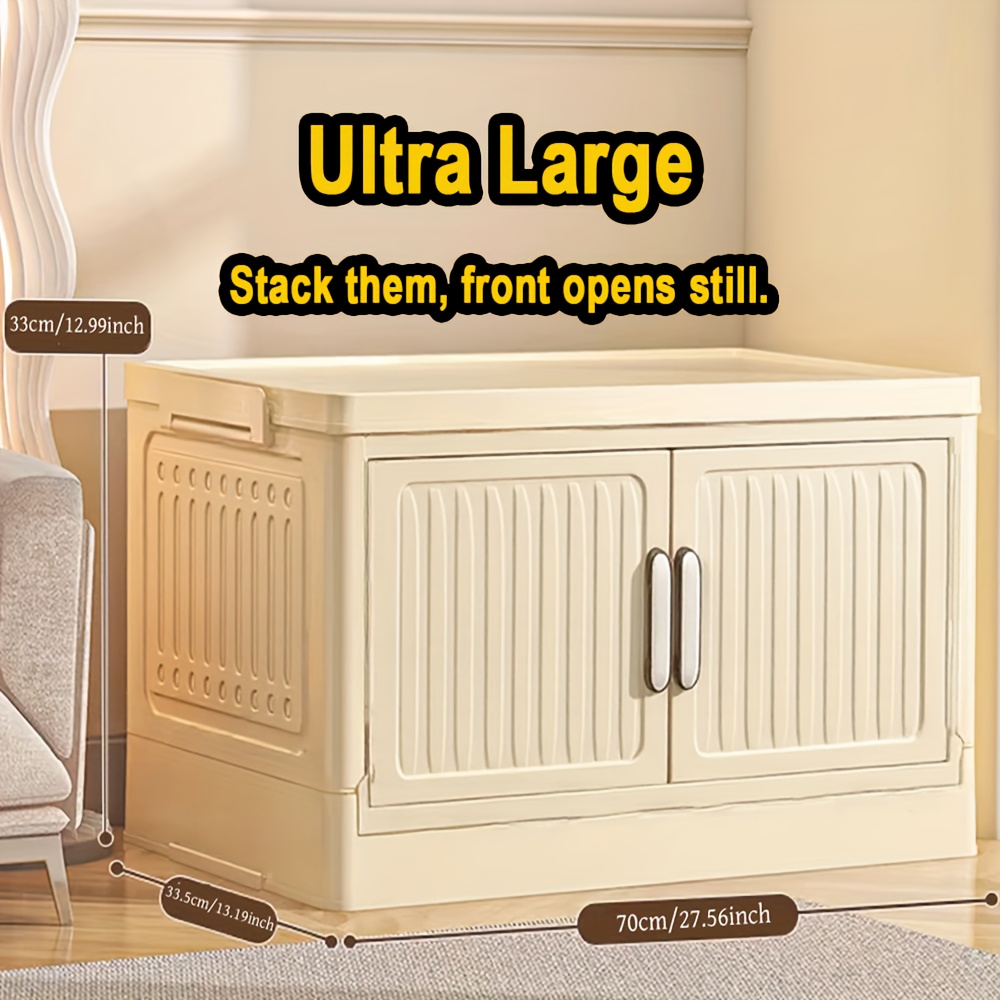 Multi-Layer Stackable Outdoor Storage Shelves, Large Folding Boxes, Outdoor Toy Storage, for Keeping Gardening Tools, Craft Supplies, Toys, And for Organizing Living Rooms, Bedrooms, And Closets with Portable Multi-Purpose Storage Solutions, Box,Cabinet,Rack for Outdoor Storage