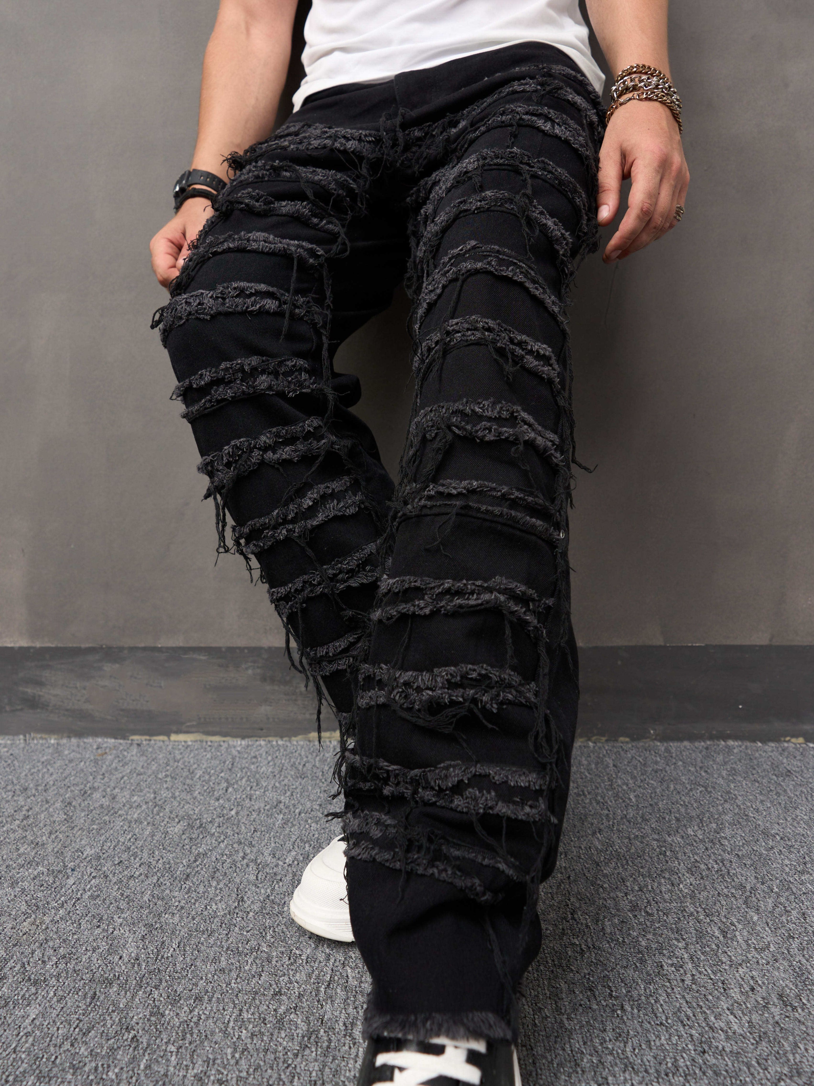 【MODERNIF】Organic wide denim pants 8 By YOOX ORGANIC COTTON DENIM WIDE-LEG JEAN | Blue Women's