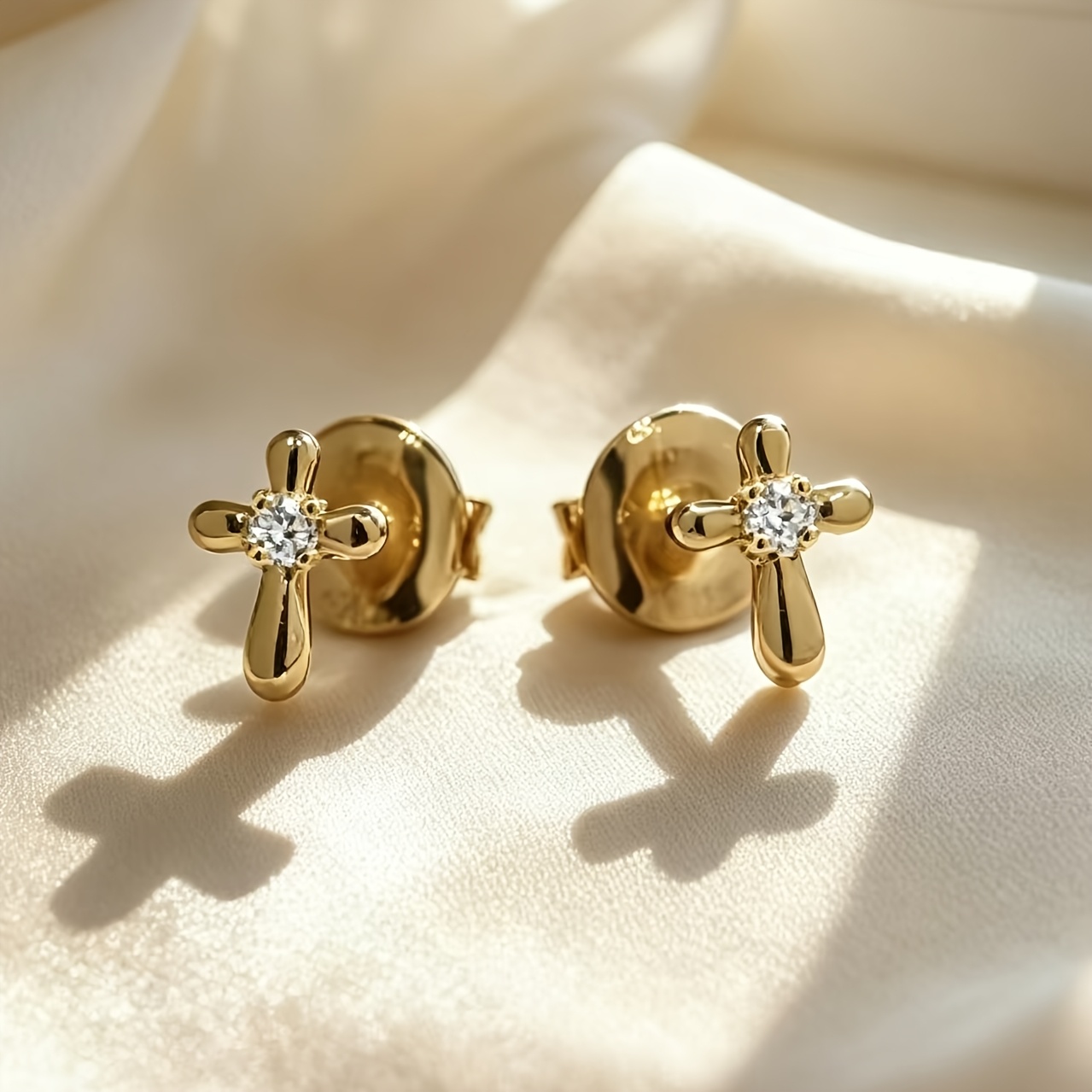 Women's 925 Sterling Silver Octagonal Star Stud Earrings, Gift for Her