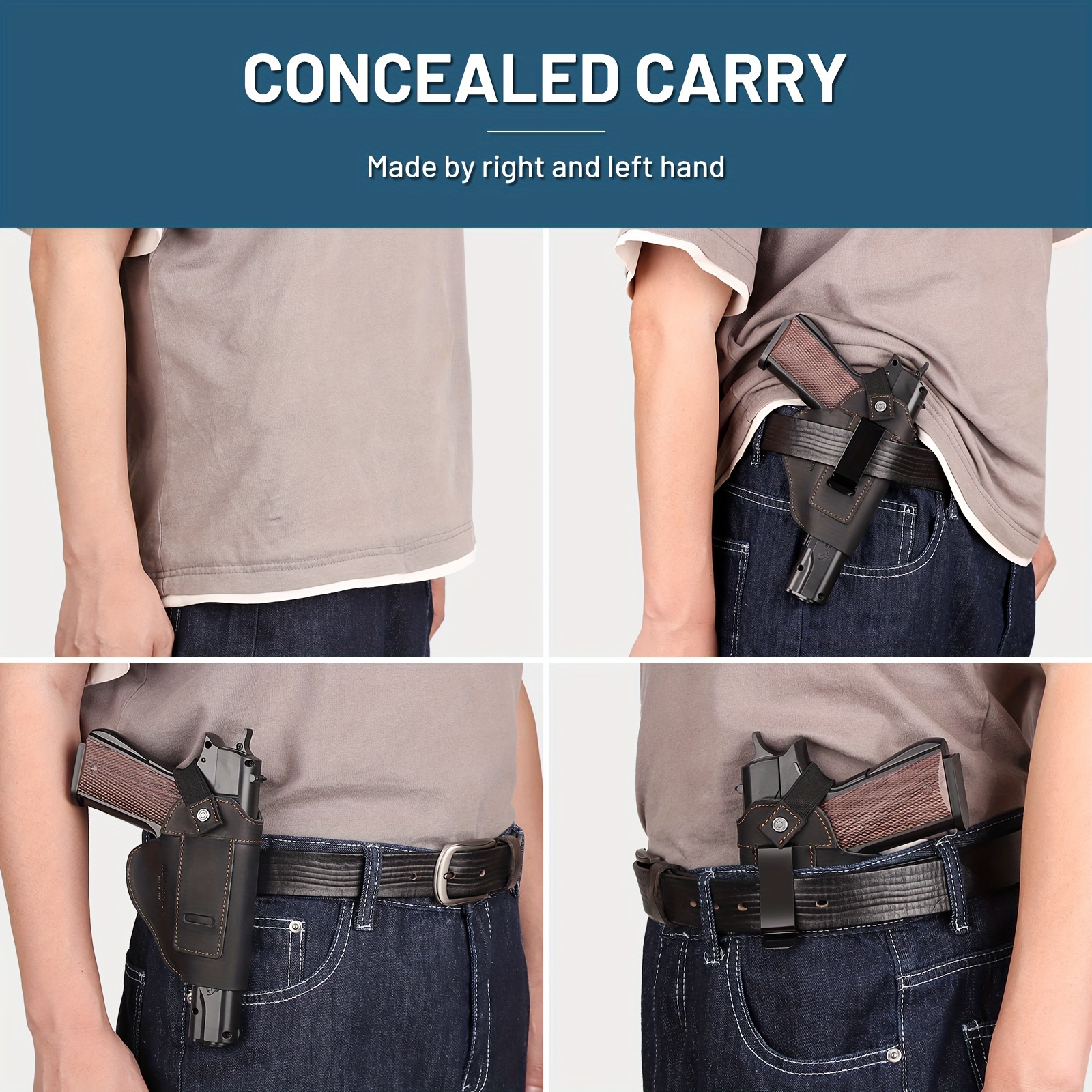 Waist-mounted Holster for Concealed Carry