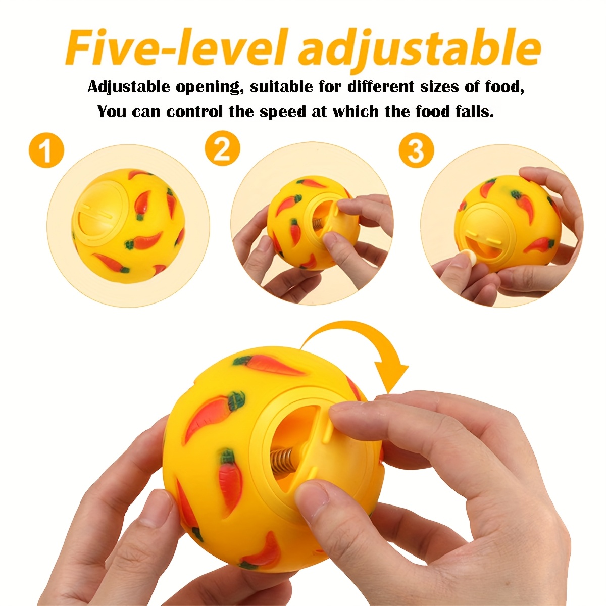 1pc/2pcs • Rabbit Carrot Treat Dispenser Ball • Random Color