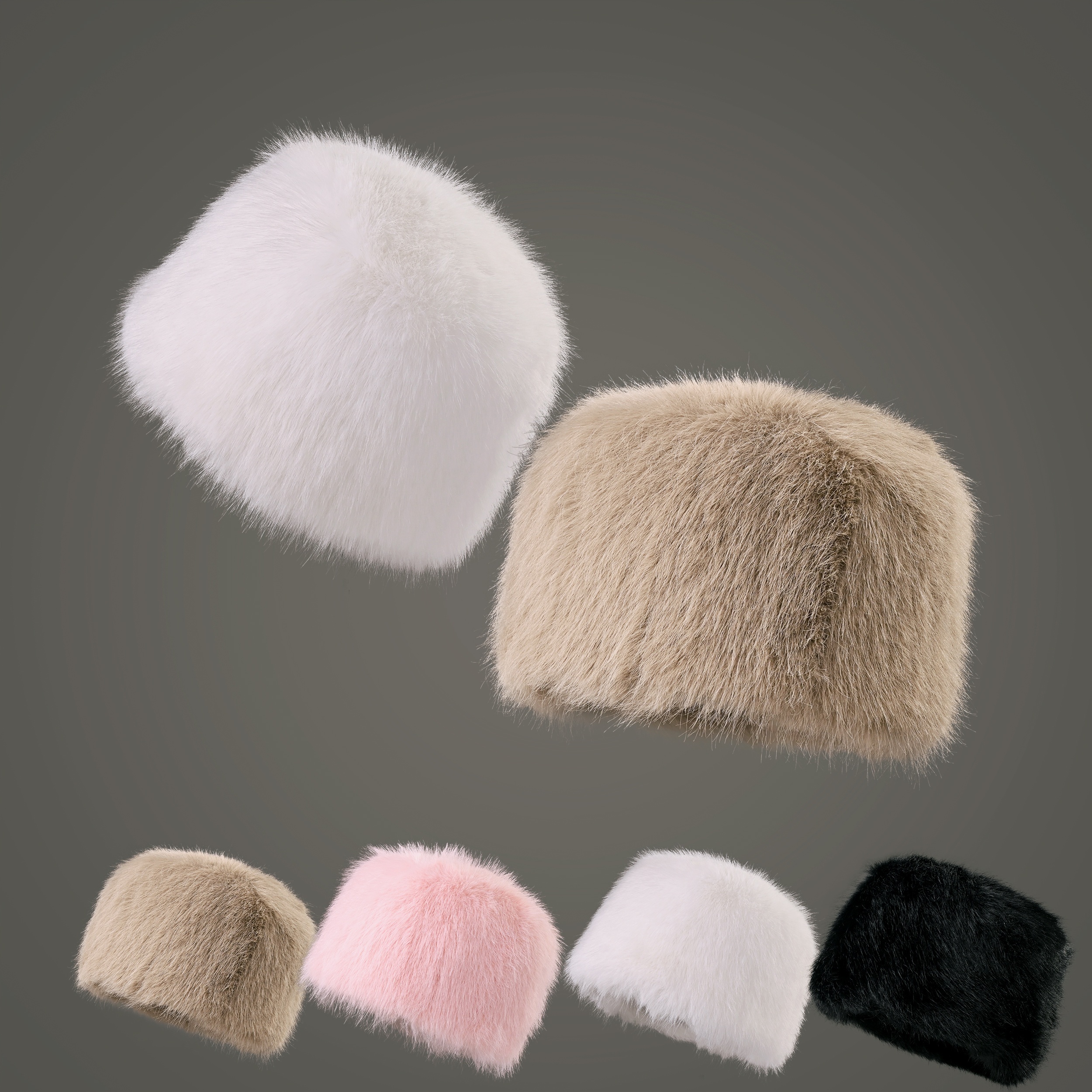 

Unisex-adult Warm Faux Fur Ushanka Hat, Hand Washable Polyester Lightweight Non-stretch Cap, Woven Winter Festival Gift - 1 Pack