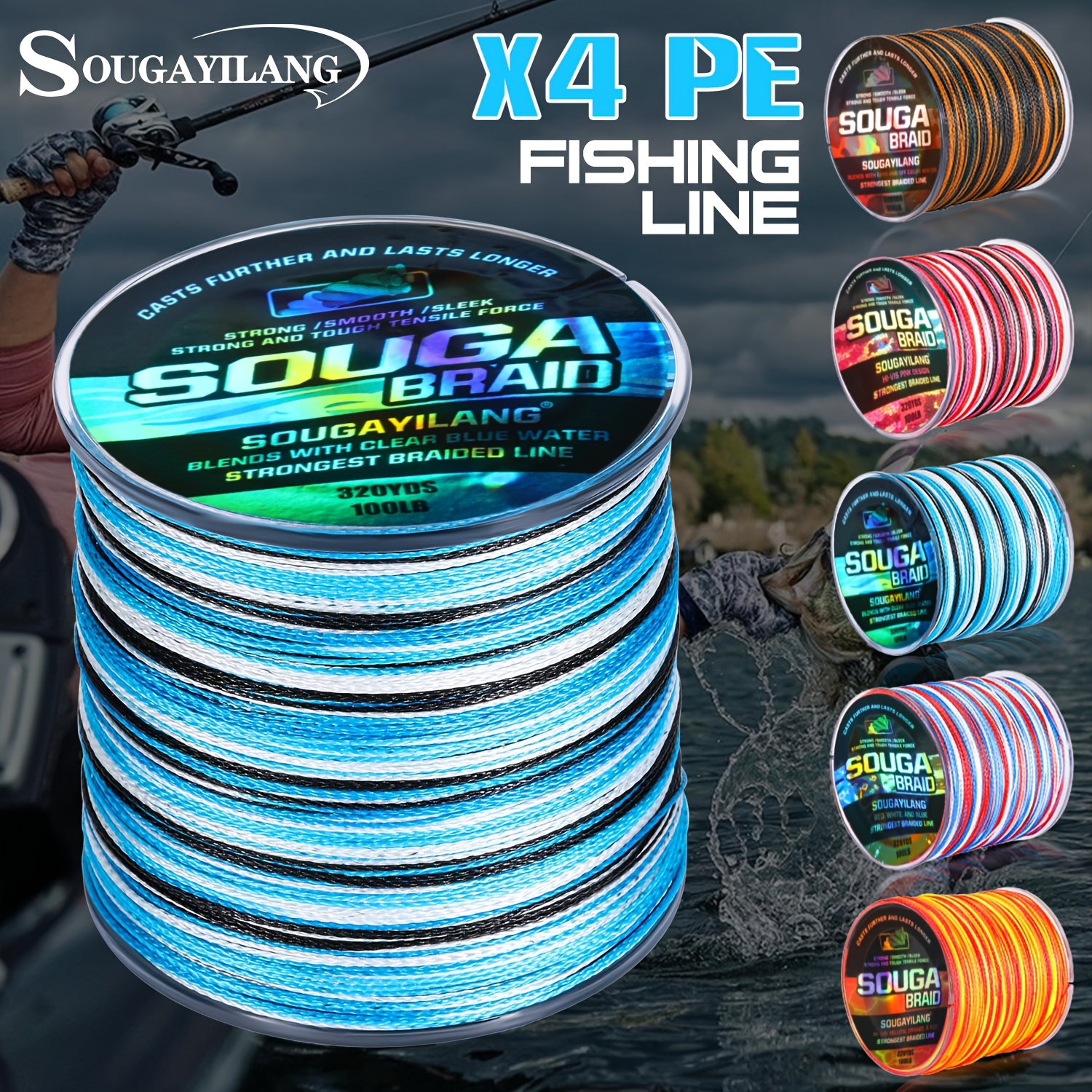 best offshore fishing rod and reel combo BlueFire Combo, Carbon Fiber Telescopic Rod with Spinning unrelenting power for saltwater Jungle Fish Reels Fishing Rod Protector Sleeve Primary colour:Painted (let us know what color you would like your item painted)