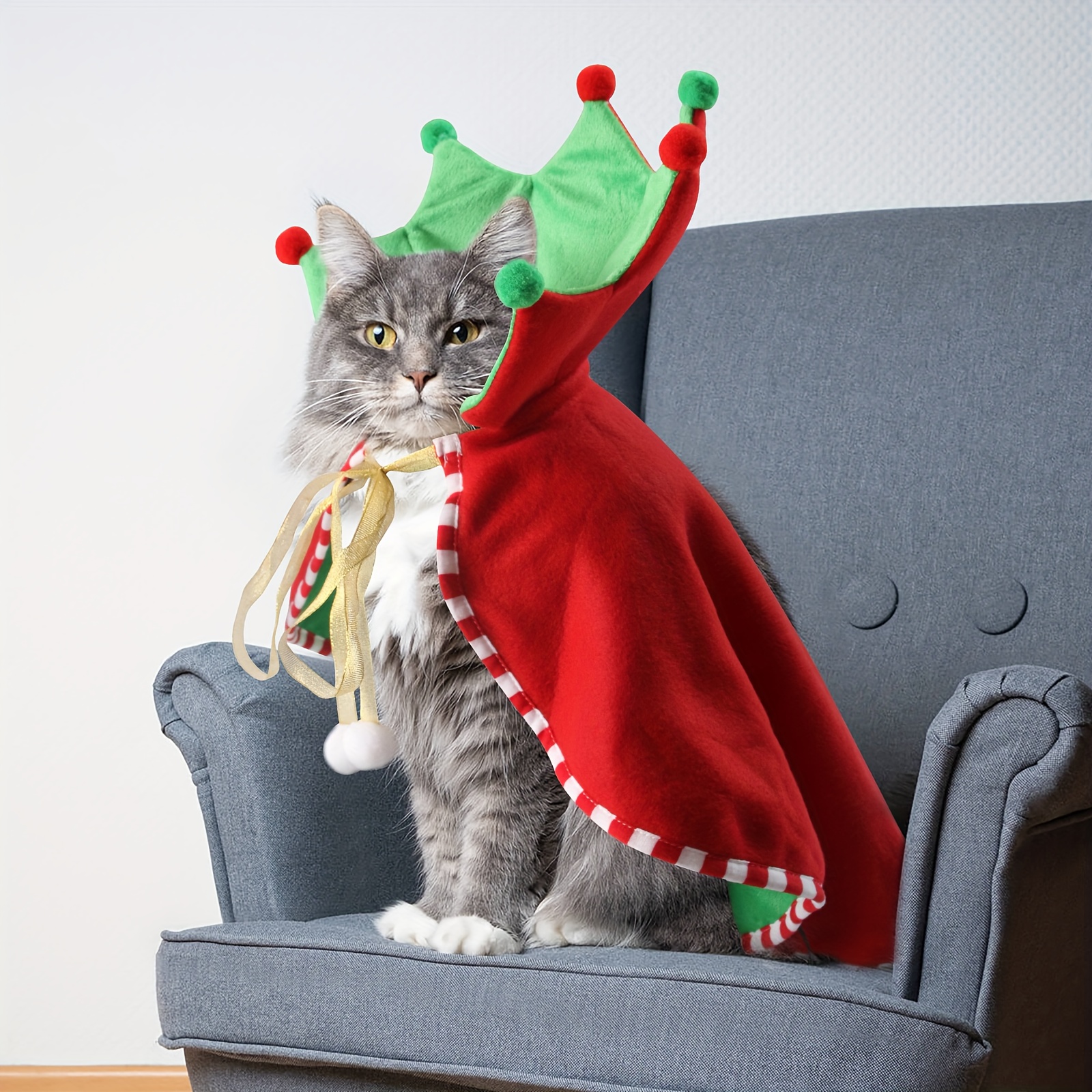 cat xmas dress Red Christmas great for walking All dimensions are measured by hand 1pc clothes pet cat dress