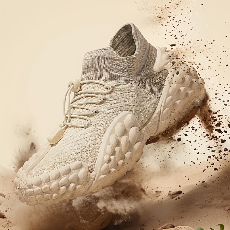 Summer New Men'S Breathable Fly Weave Shoes Outdoor Hiking Walking Shoes Slip-On Durable Durian Sole Casual Sports Shoes Low-Top Thick Casual Hiking Shoes Large Size Men'S Shoes