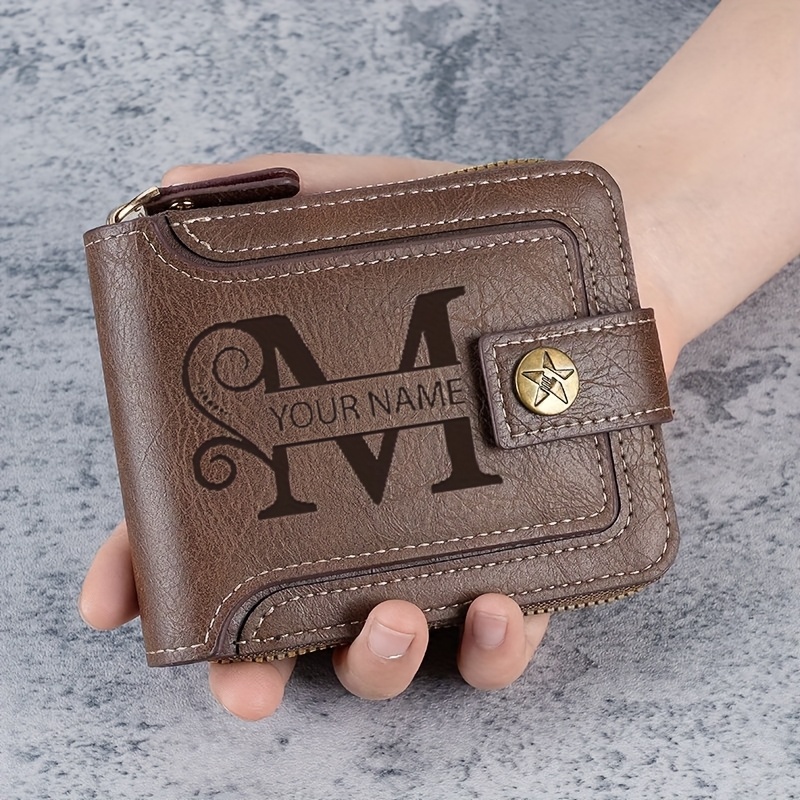 Grabado Láser Carteras Para Hombres Personalizadas Carteras