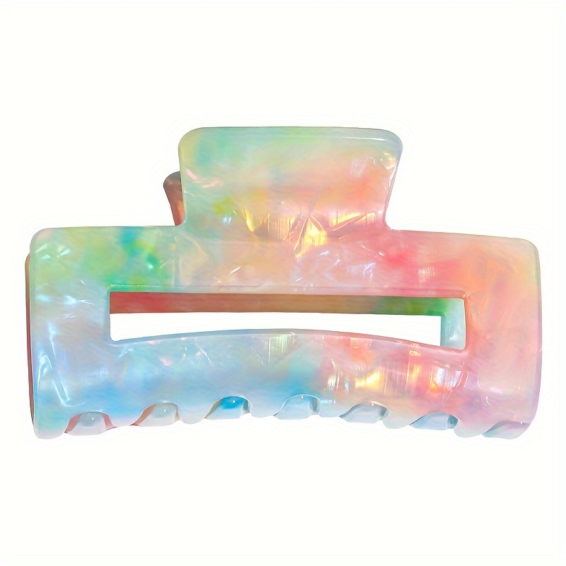 Image of 1pc Square Hollow Grab Clip Essential Clip For Perfect For Daily Wear, Vacation, Party And Gift