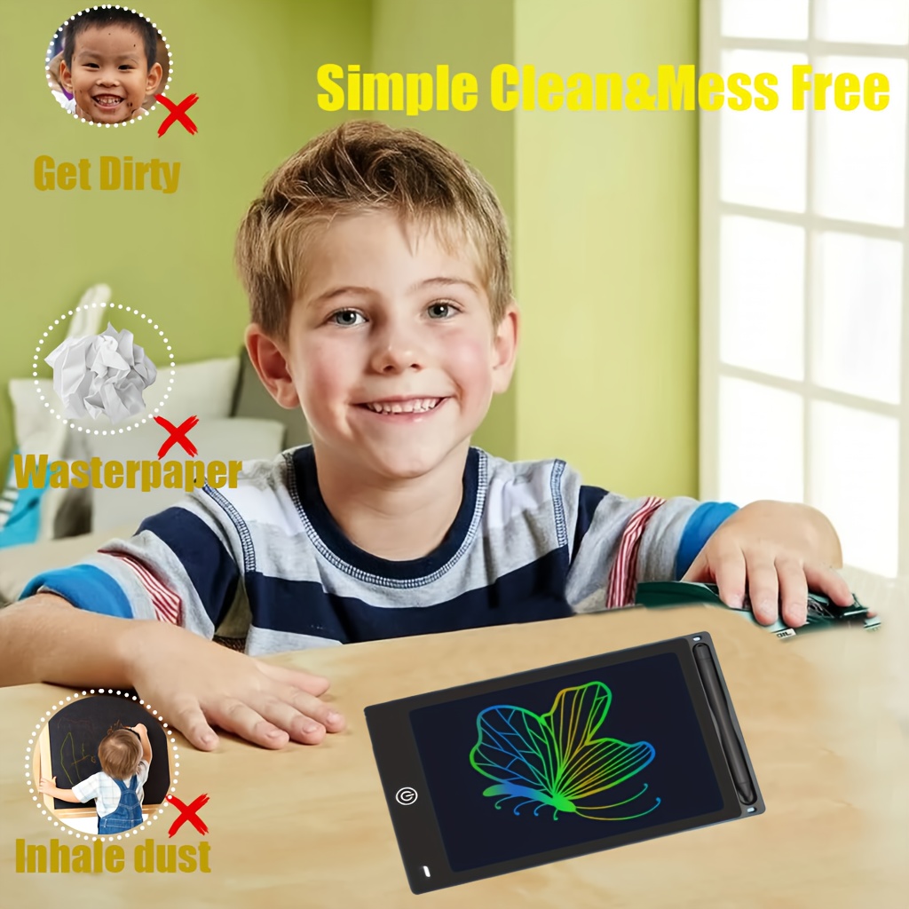 24 Pack 8.5 Inches LCD Writing Board For Youngsters, Doodle Board Reusable For Enhancing Imagination And Drawing Skills Educational Toy For 3-8 Years (Blue, Red, Black, Pink)