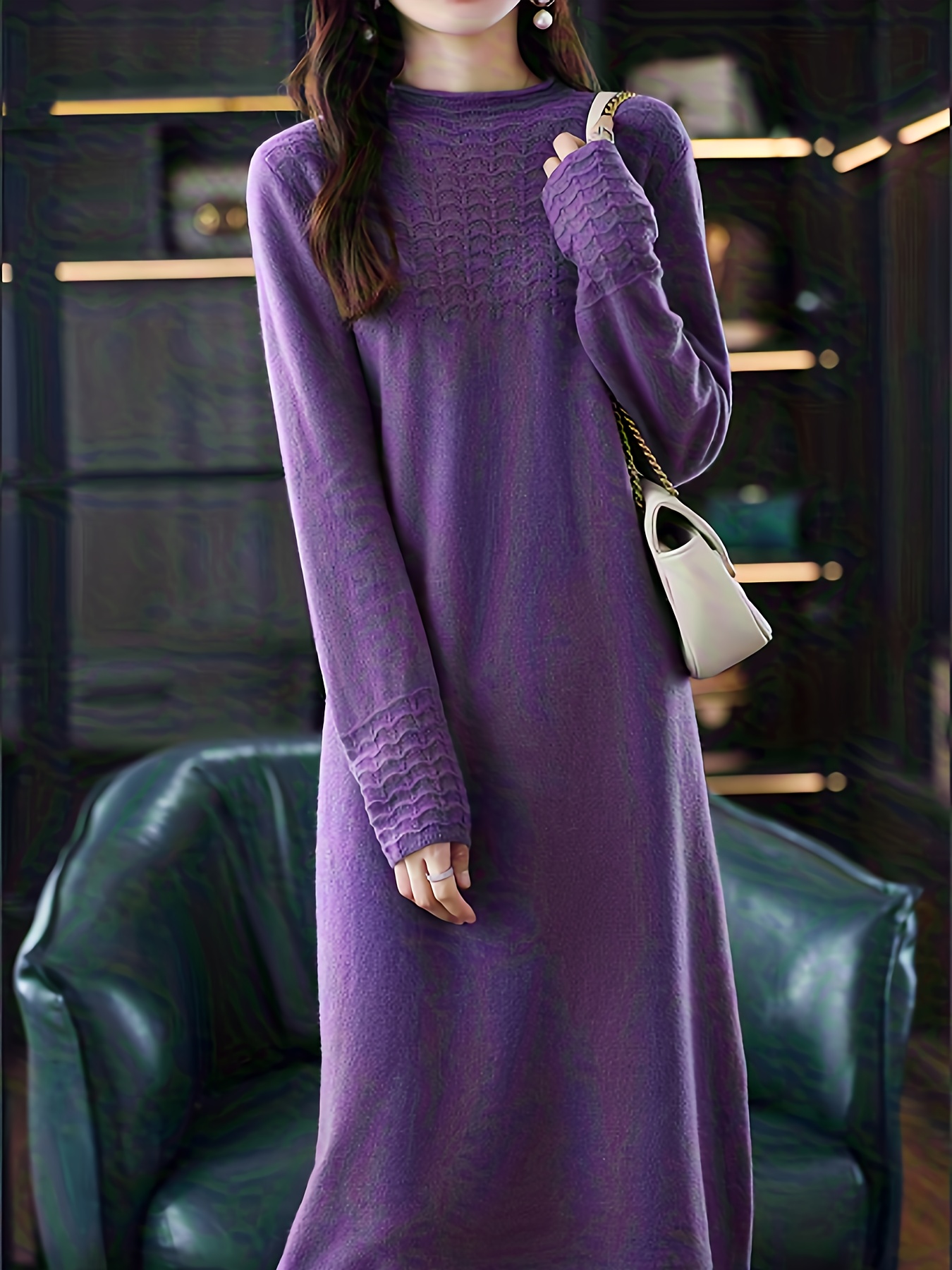 autumn winter new wool sweater dress womens - Temu Canada