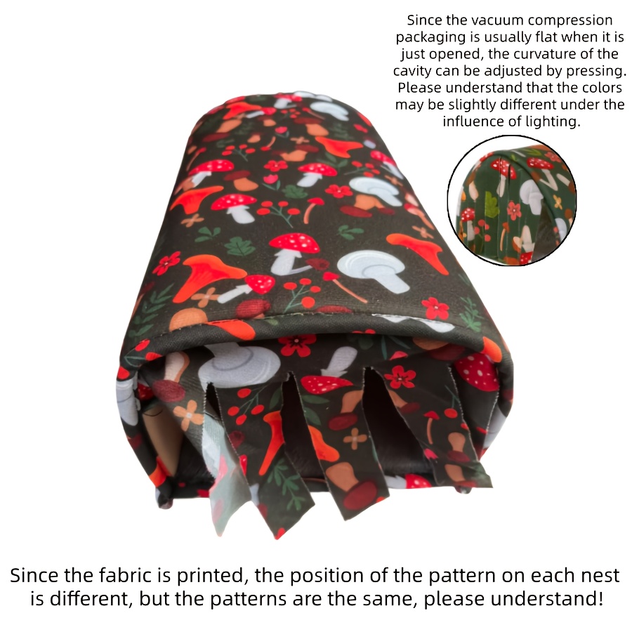 Image of 1pc Of Guinea Pig And Ferret Hiding , Washable Guinea Pig And Rabbit Tunnel, Tent For Animals With Curtains, Soft Non-detachable Cushion, -one Pet Nest Without Assembly, Washable, Suitable For Animals