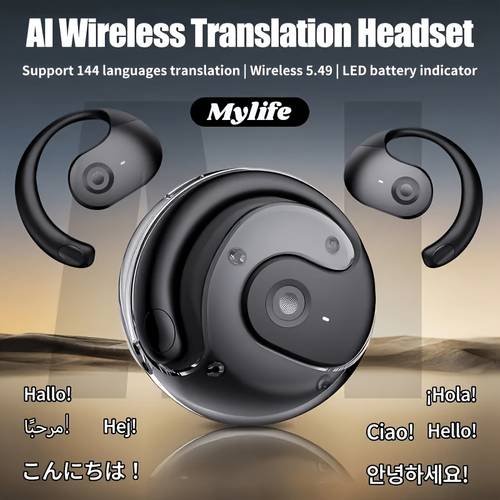 translation earbuds 144 languages accents real wireless headphones with type c charging long travel fit wireless earbuds