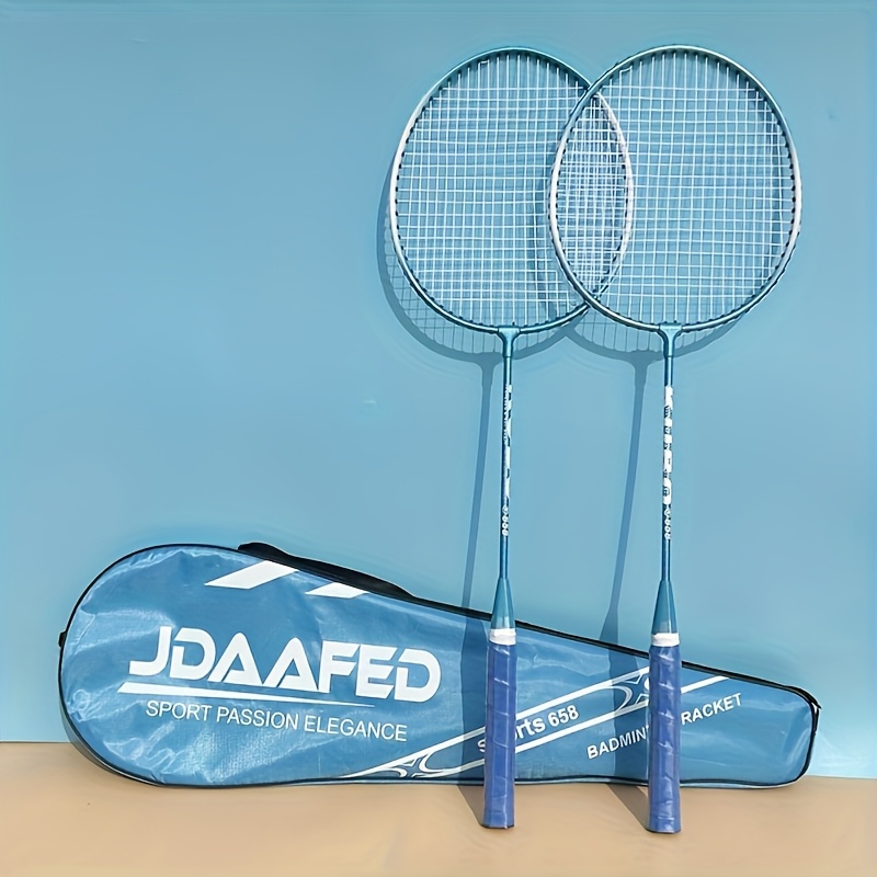 sporty and elegant badminton rackets in blue and pink celebrations like valentines day christmas halloween and new year details 0