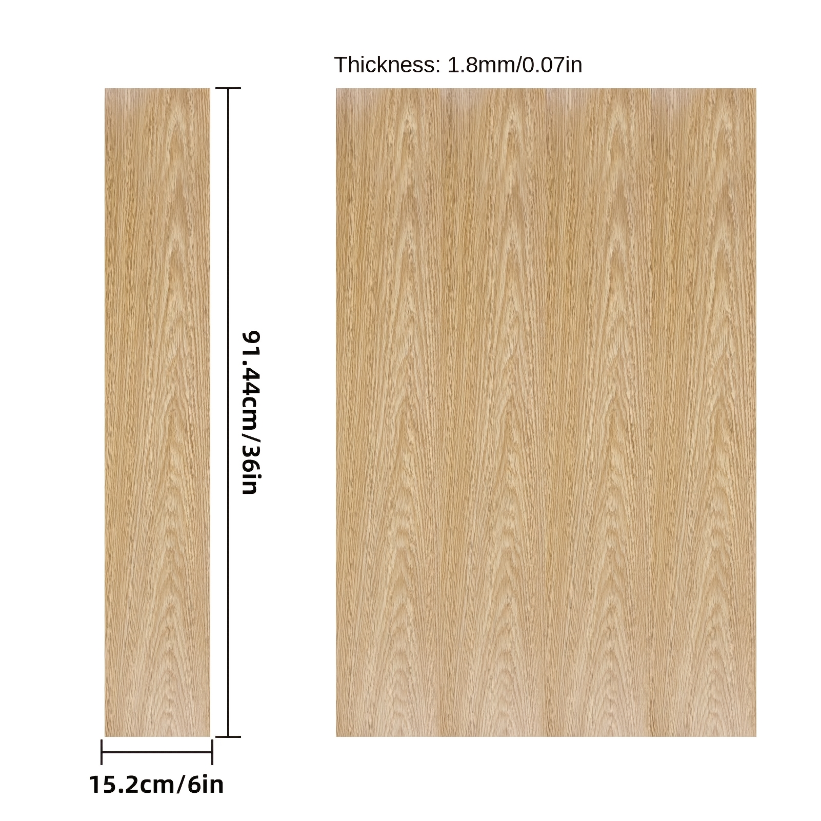 36pack Self-adhesive Pvc Wood Floor Planks - Wood Grain Suitable For, Office, High-traffic Areas - Realistic Wood Look, Installation, Low Maintenance, Cost-effective