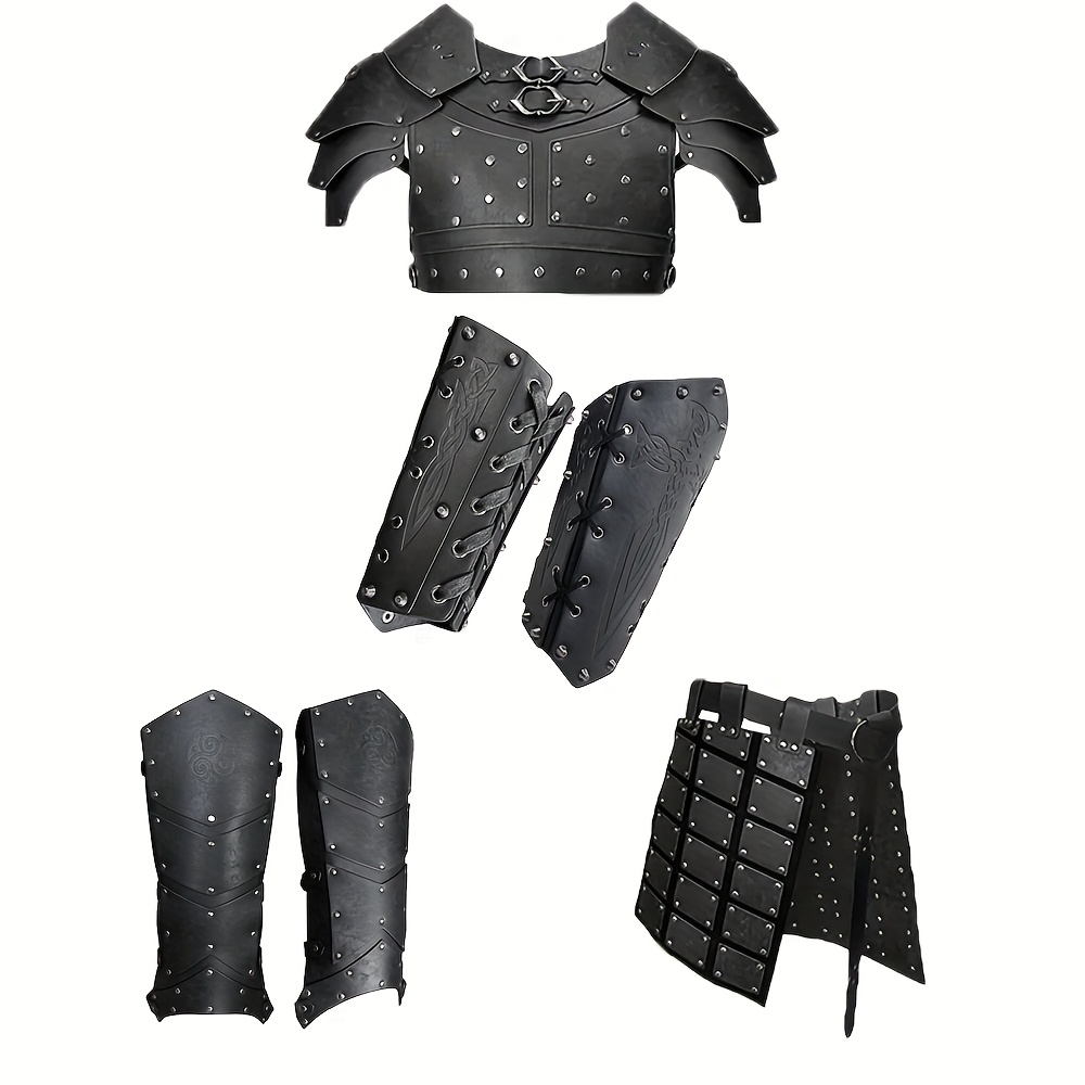 Medieval Viking Skirt Armor, Artificial Pu Faux Leather Skirt Armor, Suitable For Cosplay Parties