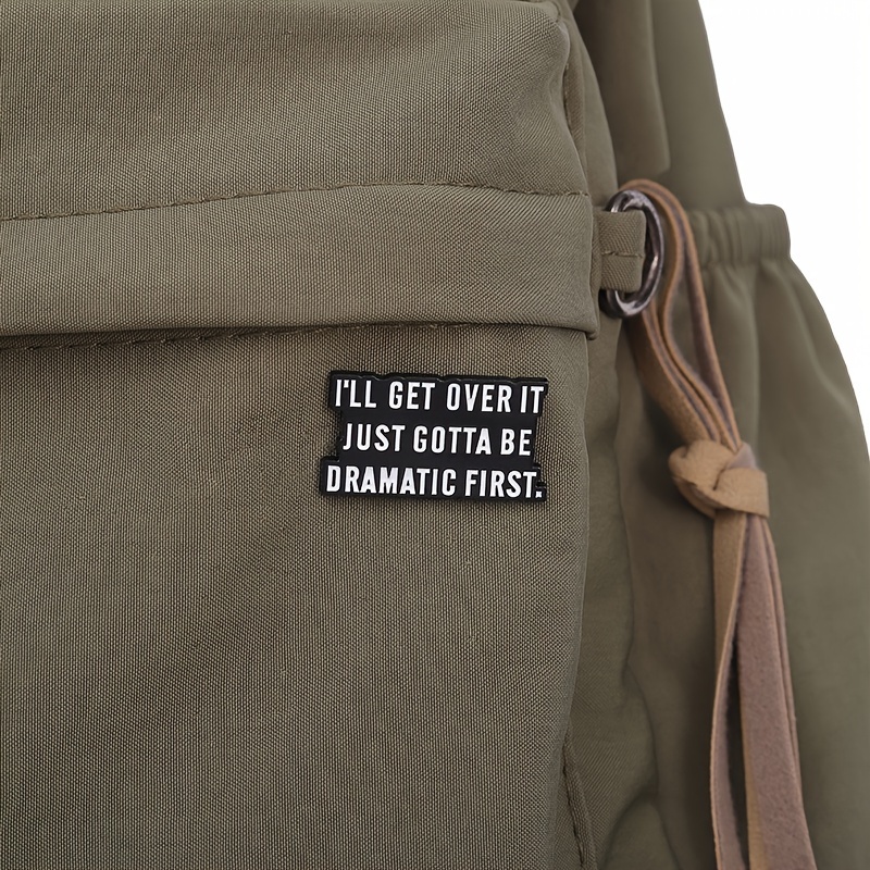 I Will Overcome Badges, Versatile Cartoon Pins for Backpacks
