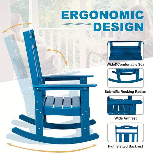 outdoor rocking chairs set of 2 oversized patio rocker chair for porch garden lawn