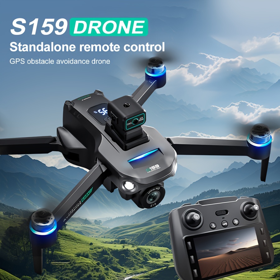 

Foldable Gps Drone With Dual Cameras & 2-axis Gimbal - Wifi Fpv, Auto Obstacle Avoidance/, Remote Control With Lcd Screen, Brushless Motor, 2200mah Battery, Ideal For & Holiday Gifts