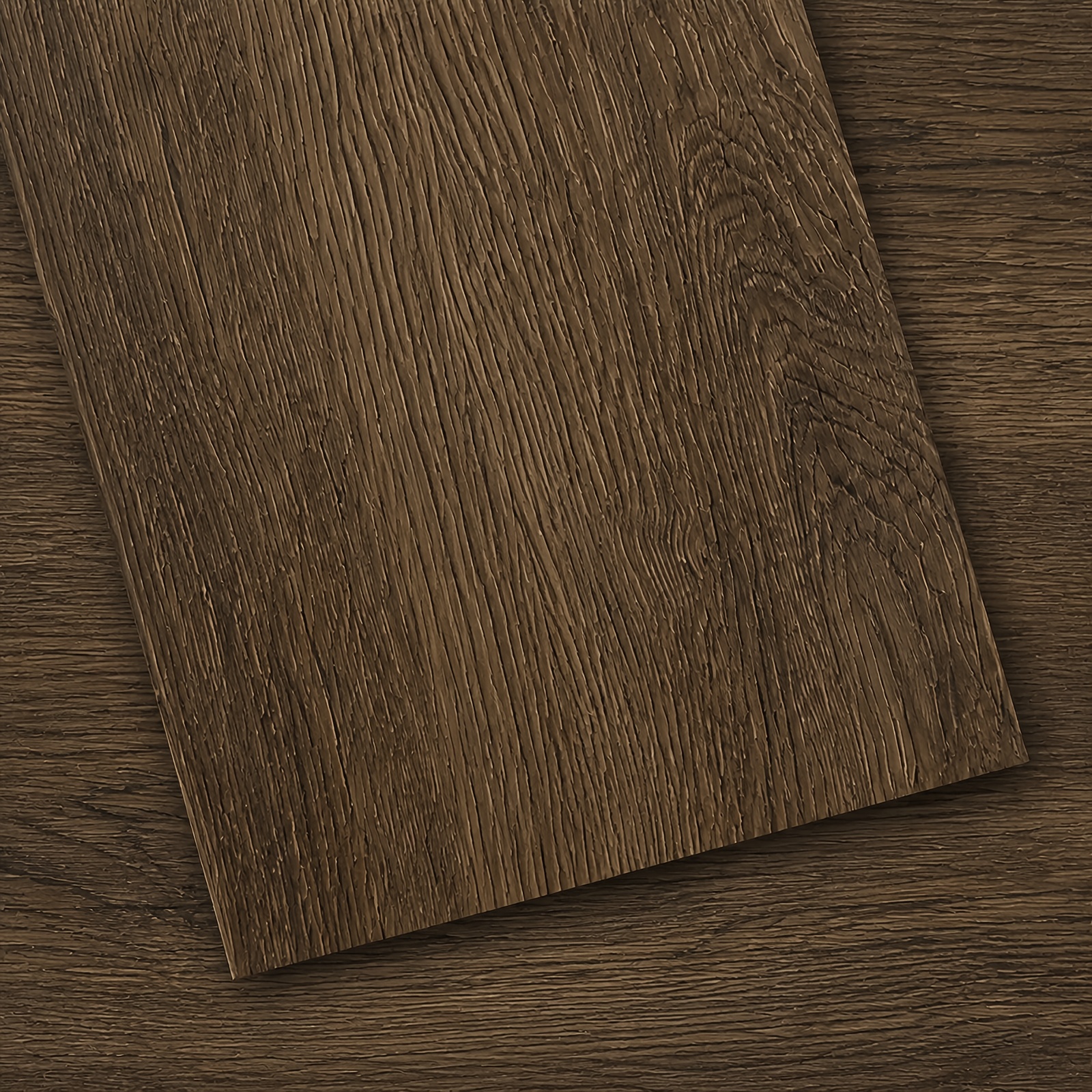 TEMU 36pcs Vinyl Flooring Self-adhesive Pvc Flooring For Bathroom Living Room Hallway 3d Embossed Wood Grain Waterproof And Non-slip (91.4 X 15.3cm)