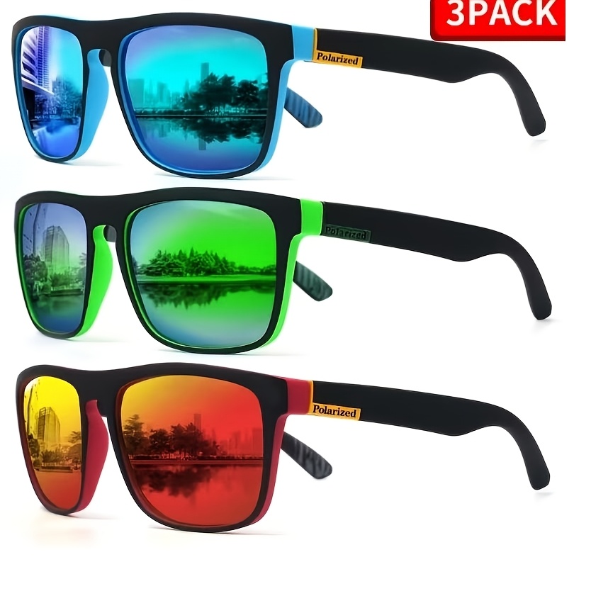 Image of 3 Pairs Of Stylish Frame Fashion Glasses With Lenses And Blue Embellishments, Perfect For Party , Casual Wear Or Outdoor Activities. New Year's Gift