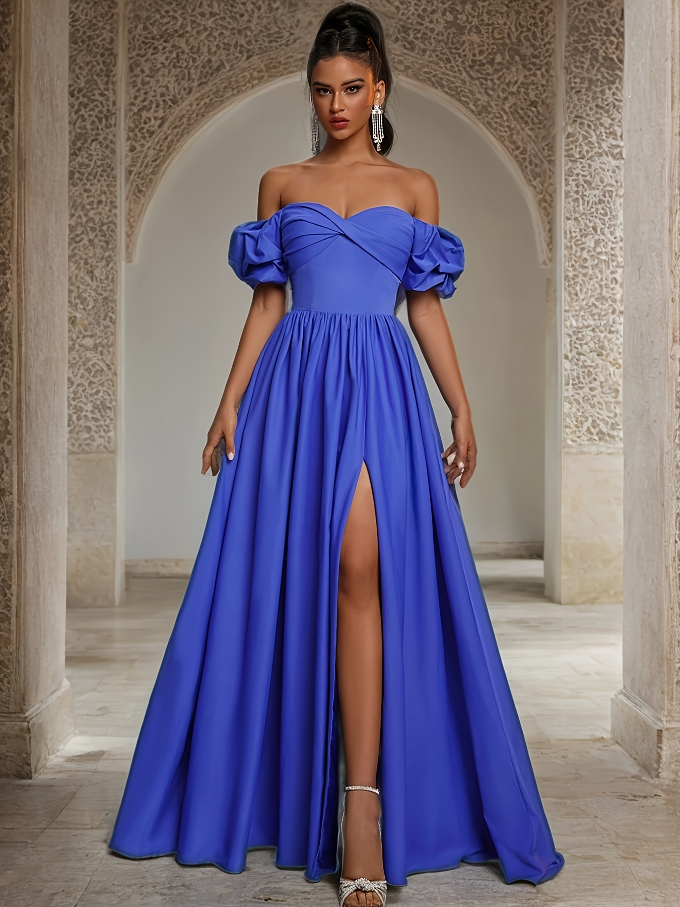 green emerald velvet dress African Print Blue Infinity Multiway Maxi Dress