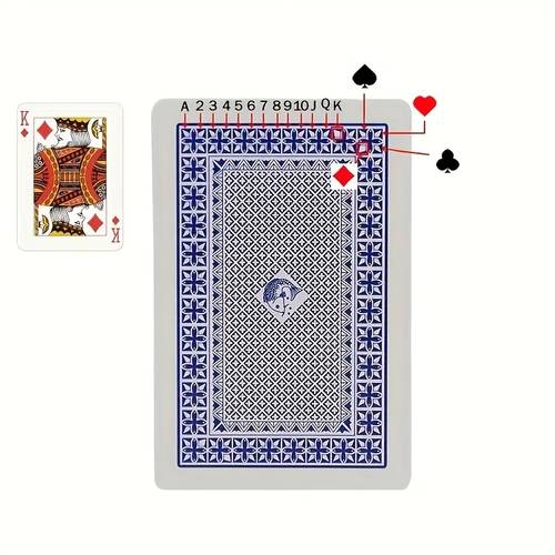 1pc magic trick playing cards transparent for mind reading and illusion performances durable paper material mixed color