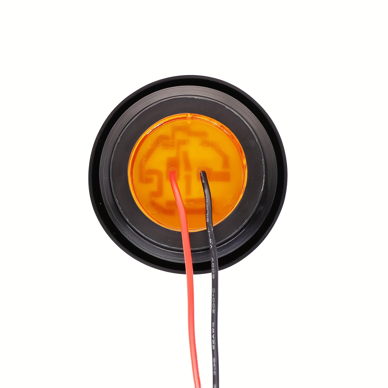 Round Led Side Marker Lights Grommets Wire Connectors Trucks - Temu