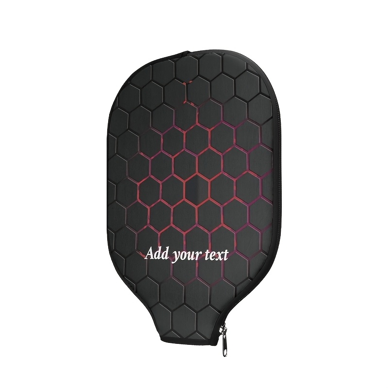 TEMU [Personnalisation] 1pc Housse de raquette de pickleball personnalisée, manchon de protection en néoprène, étui de protection de pickleball