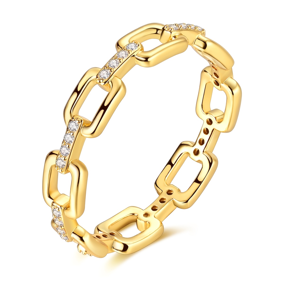 Women's Elegant Chain Ring for Daily Wear
