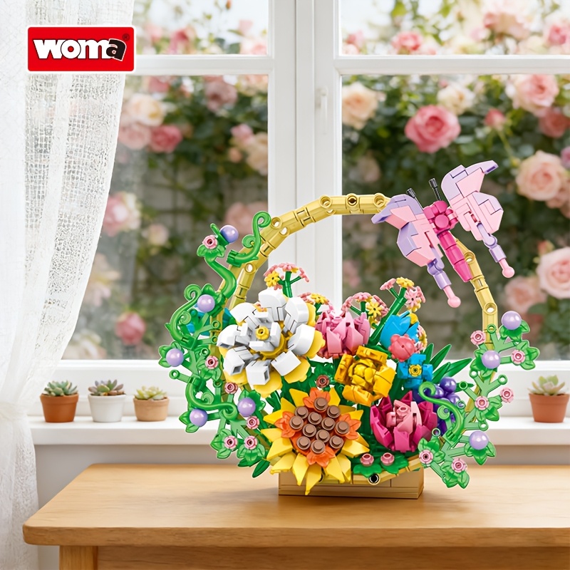 WOMA Flower Basket Building Blocks Set
