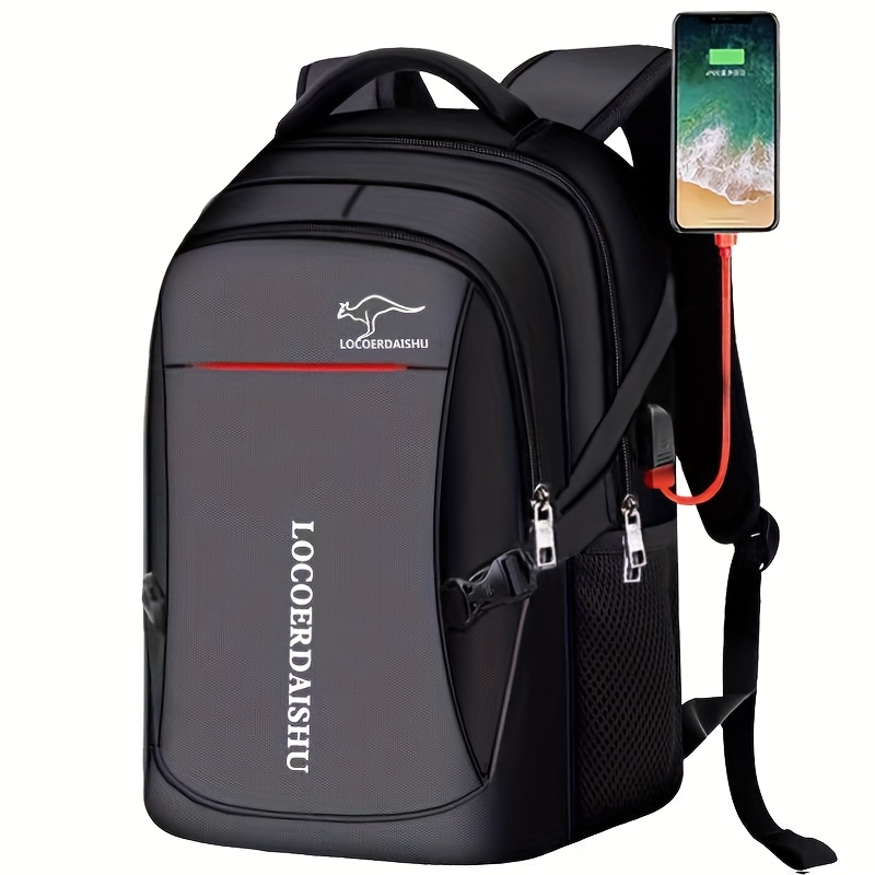 TEMU Large Capacity Backpack For Men And Women Traveling Bags Schoolbag Backpack, Junior High School Bag Computer Men's Bag