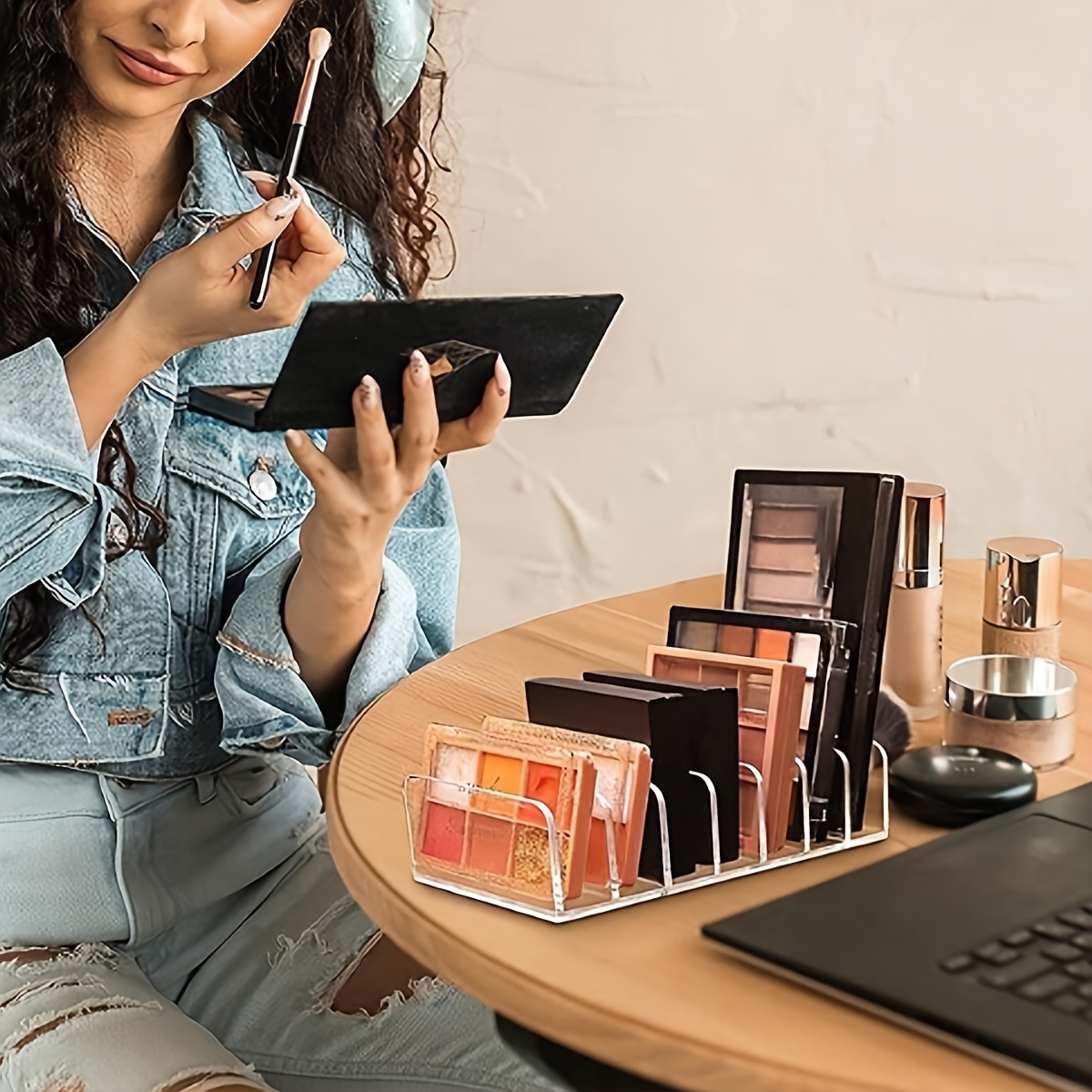 eyeshadow palette organizer stand multi functional makeup Temu