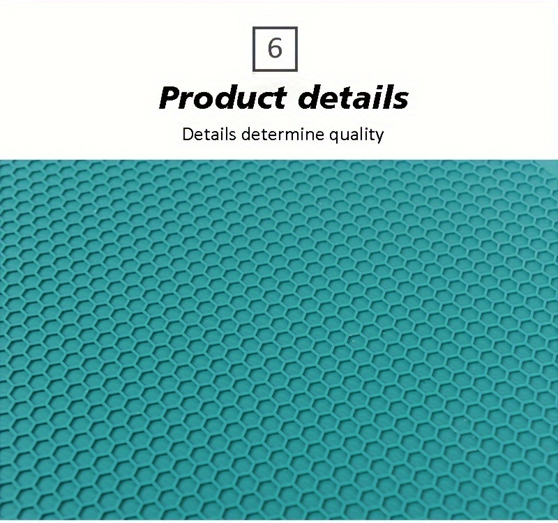 1 3pcs round honeycomb silicone placemat anti scalding non slip mat heat insulation pot mat silicone dining table mat kitchen stuff kitchen accessories home kitchen items details 6