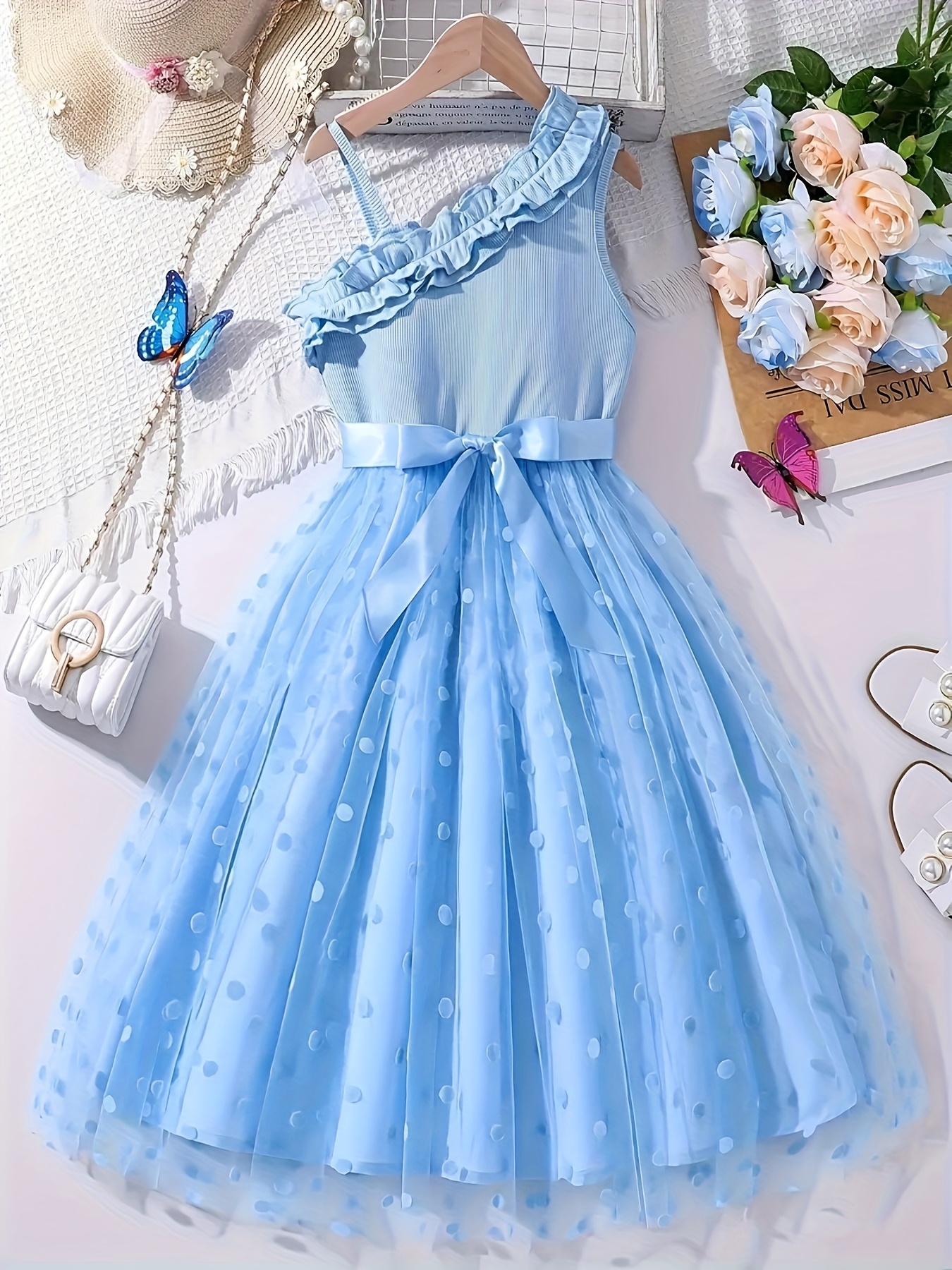 plus size black formal dress for wedding Blue Princess Dress with Feathers